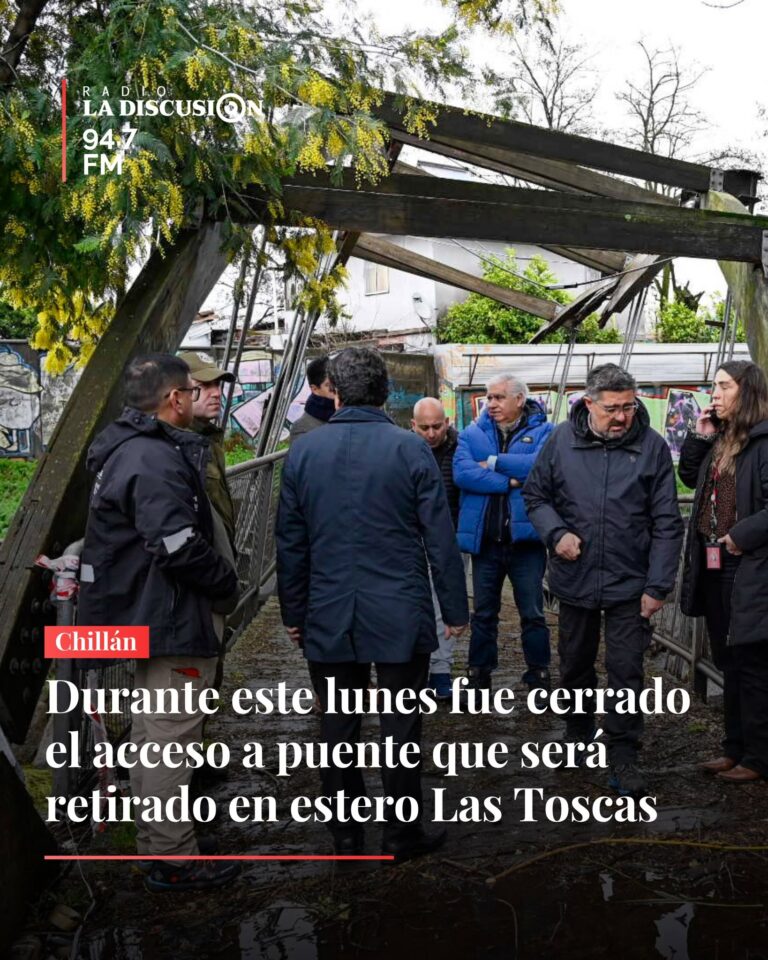 El municipio cerró definitivamente el puente peatonal ubicado sobre el estero Las Toscas